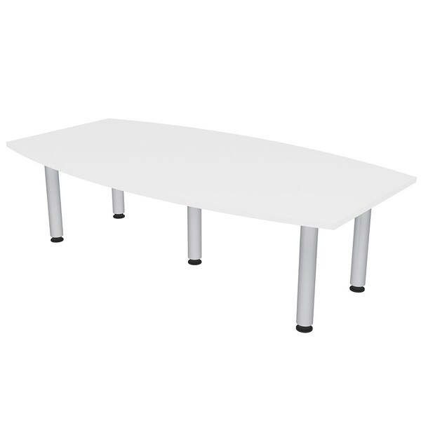 Skutchi Designs 45.25 in W, 84 in L, 29 in H, Engineered Wood Top, White HAR-BOT-46X84-PT-09 - main